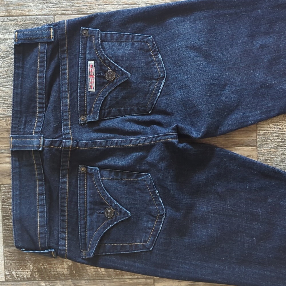 HUDSON"Rebel" Signature bootcut darkwash jeans #W170DHK sz 26x35.5L TALL euc - Picture 5 of 14